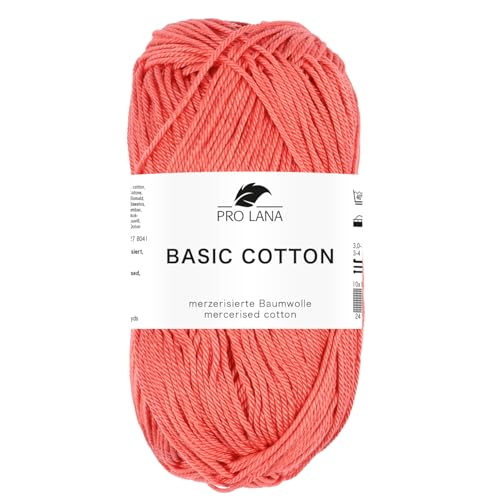 Pro Lana BASIC COTTON Baumwollgarn 50 g ideal für Kleidung, Spielzeug, Accessoires 125 m, Farbe:229 - kamellie Pro Lana BASIC COTTON Baumwollgarn 50 g ideal für Kleidung, Spielzeug, Accessoires 125 m, Farbe:229 - kamellie von PRO LANA