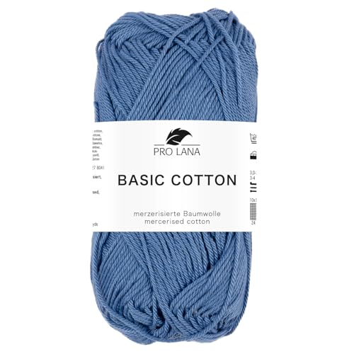 Pro Lana BASIC COTTON Baumwollgarn 50 g ideal für Kleidung, Spielzeug, Accessoires 125 m, Farbe:255 - hellflieder Pro Lana BASIC COTTON Baumwollgarn 50 g ideal für Kleidung, Spielzeug, Accessoires 125 m, Farbe:255 - hellflieder von PRO LANA