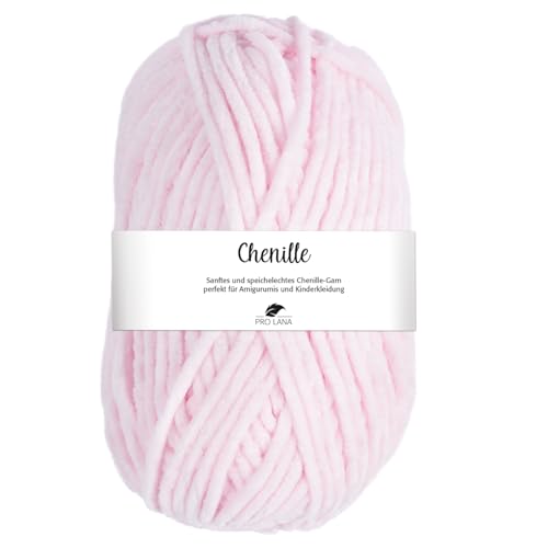 Pro Lana CHENILLE 100 g samtig weiche und stabile Chenille Wolle 110 m, Farbe:031 - rosa Pro Lana CHENILLE 100 g samtig weiche und stabile Chenille Wolle 110 m, Farbe:031 - rosa von PRO LANA