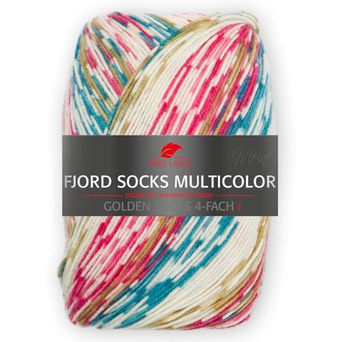 Pro Lana FJORD SOCKS MULTICOLOR 100 g 4-fach Sockenwolle mit einem einzigartigen Fjordmuster 425 m, Farbe:482 Pro Lana FJORD SOCKS MULTICOLOR 100 g 4-fach Sockenwolle mit einem einzigartigen Fjordmuster 425 m, Farbe:482 von PRO LANA