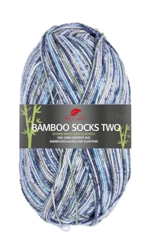 Pro Lana Sockenwolle,Bamboo Socks 100g/400m, 63% Polyacryl, 30% Viskose, 7% Polyester, 4-fädig, Nachhaltig (1018) von PRO LANA