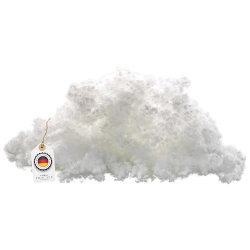 PROCAVE Bastelwatte aus 100% silikonisierten Poly-Kugeln - 1kg Füllwatte - Waschbare Stopfwatte für Kuscheltiere- Kissen-Füllung weich - Füllmaterial gemischt - Made in Germany von PROCAVE