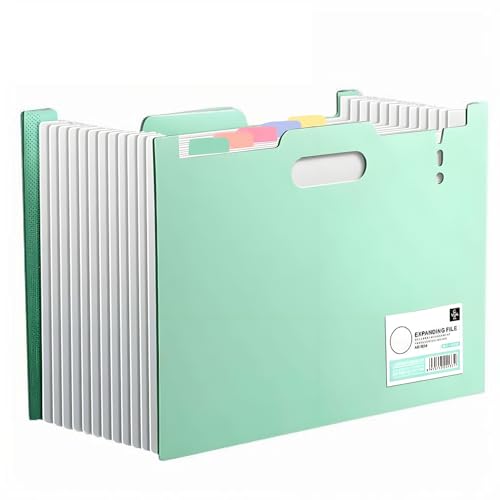Fächermappe mit 13 Fächern, tragbarer Akkordean-Dokumenten-Organizer für 2000 A4-Blätter, Kunststoff-Aktenordner mit Stretch-Design und einfacher Suche, Schul- und Bürobedarf Fächermappe mit 13 Fächern, tragbarer Akkordean-Dokumenten-Organizer für 2000 A4-Blätter, Kunststoff-Aktenordner mit Stretch-Design und einfacher Suche, Schul- und Bürobedarf von PROCRAAN