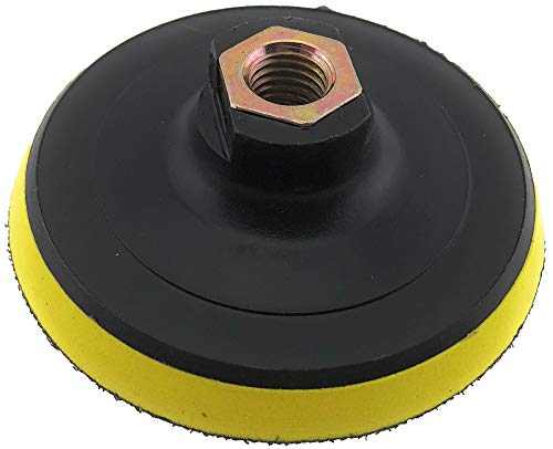 PRODIAMANT Aufnahmeteller 100 mm M14 – Flexibler Klett-Stützteller mit dämpfendem Schaum für Nass- und Trockenschleifen, Beton, Metall, Stein, Lack von PRODIAMANT