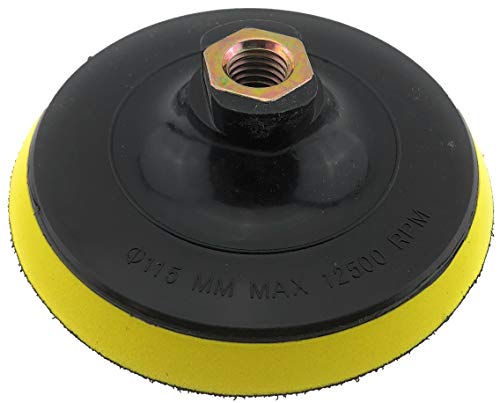 PRODIAMANT Aufnahmeteller 115 mm M14 – Flexibler Klett-Stützteller mit dämpfendem Schaum für Nass- und Trockenschleifen, Beton, Metall, Stein, Lack PRODIAMANT Aufnahmeteller 115 mm M14 – Flexibler Klett-Stützteller mit dämpfendem Schaum für Nass- und Trockenschleifen, Beton, Metall, Stein, Lack von PRODIAMANT