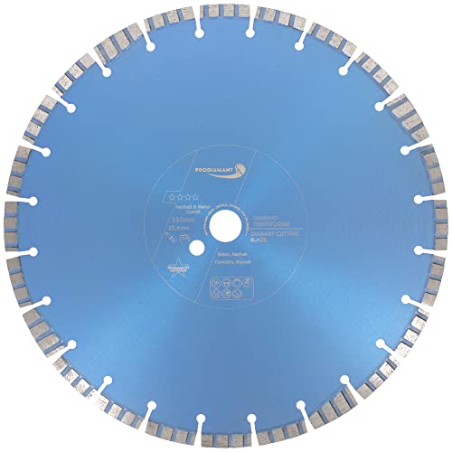 PRODIAMANT Diamant-Trennscheibe 350 mm x 25,4 mm Premium Asphalt Beton Trennscheibe lasergeschweist 350mm PRODIAMANT Diamant-Trennscheibe 350 mm x 25,4 mm Premium Asphalt Beton Trennscheibe lasergeschweist 350mm von PRODIAMANT