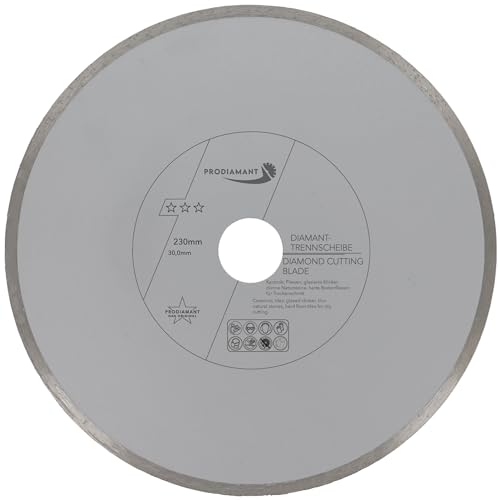 PRODIAMANT Diamant-Trennscheibe Fliese 230 mm x 30 mm Diamanttrennscheibe 230mm PRODIAMANT Diamant-Trennscheibe Fliese 230 mm x 30 mm Diamanttrennscheibe 230mm von PRODIAMANT