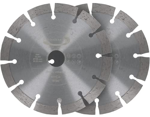 PRODIAMANT Diamant-Trennscheiben Beton Doppelpack 150 mm x 22,2 mm – Mauerschlitzer 2x Schlitzfräse Scheiben für Beton, Stein und Mauerwerk von PRODIAMANT