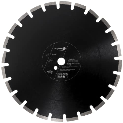 PRODIAMANT Diamantscheibe 400 mm x 25,4 mm Abrasiv für Straßen, Asphalt, Estrich, Leichtbeton, frischer Beton, Sandstein und Schamott PRODIAMANT Diamantscheibe 400 mm x 25,4 mm Abrasiv für Straßen, Asphalt, Estrich, Leichtbeton, frischer Beton, Sandstein und Schamott von PRODIAMANT