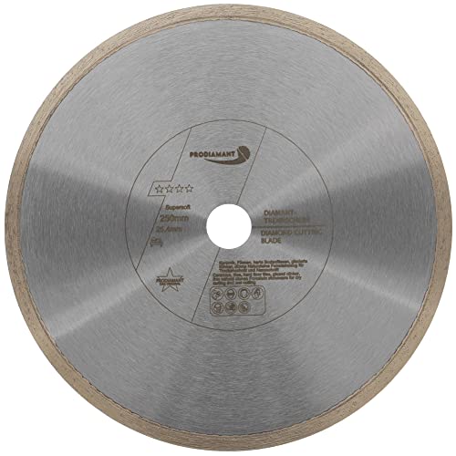 PRODIAMANT Diamantscheibe Feinsteinzeug Keramik 250 mm x 25,4 mm SUPERSOFT sehr feiner Schnitt für empfindliche Fliesen, für Wassersäge und Nasschneider PRODIAMANT Diamantscheibe Feinsteinzeug Keramik 250 mm x 25,4 mm SUPERSOFT sehr feiner Schnitt für empfindliche Fliesen, für Wassersäge und Nasschneider von PRODIAMANT