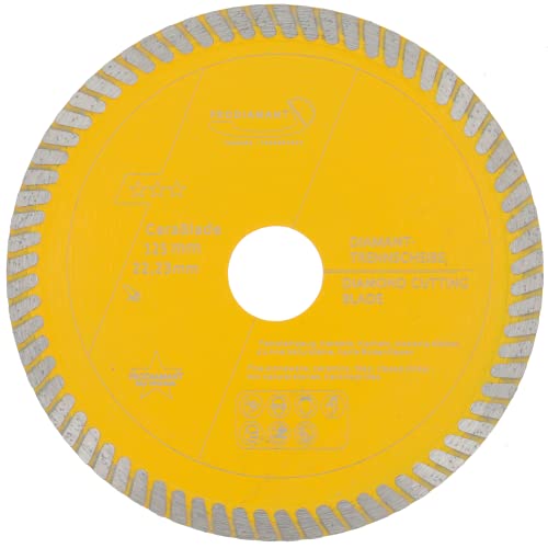 PRODIAMANT Diamanttrennscheibe 125mm x 22,23 Cerablade Ceramic für Fliesen, Feinsteinzeug, harte Bodenfliesen, glasierte Klinker, Keramik- und Natursteinfliesen PRODIAMANT Diamanttrennscheibe 125mm x 22,23 Cerablade Ceramic für Fliesen, Feinsteinzeug, harte Bodenfliesen, glasierte Klinker, Keramik- und Natursteinfliesen von PRODIAMANT