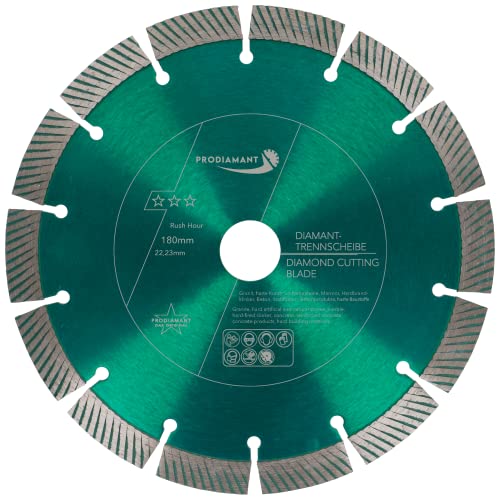 PRODIAMANT Diamanttrennscheibe 180mm RushHour für Beton und harte Materialien von PRODIAMANT