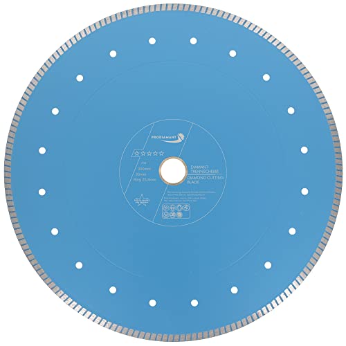 PRODIAMANT Diamanttrennscheibe Fliese F33 ø 350mm Bohrung 30mm mit Ring 25,4 für Fliesen, Granit, Naturstein für Nasschneider und Wassersäge PRODIAMANT Diamanttrennscheibe Fliese F33 ø 350mm Bohrung 30mm mit Ring 25,4 für Fliesen, Granit, Naturstein für Nasschneider und Wassersäge von PRODIAMANT