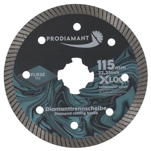 PRODIAMANT Diamanttrennscheibe X-Lock 115mm für Fliesen & Naturstein – Präzisionsschnitt Zubehör PRODIAMANT Diamanttrennscheibe X-Lock 115mm für Fliesen & Naturstein – Präzisionsschnitt Zubehör von PRODIAMANT