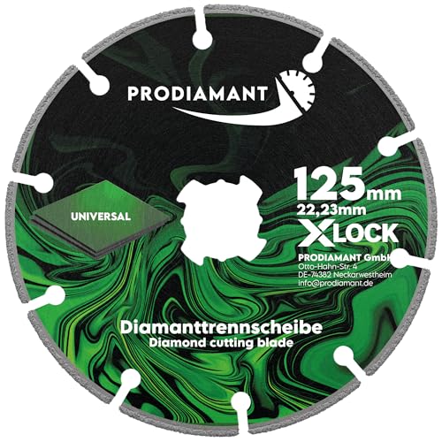 PRODIAMANT Diamanttrennscheibe X-Lock 125mm Universal – Vakuumbeschichtet für Bau & Handwerk PRODIAMANT Diamanttrennscheibe X-Lock 125mm Universal – Vakuumbeschichtet für Bau & Handwerk von PRODIAMANT