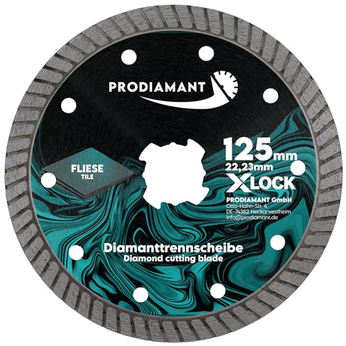 PRODIAMANT Diamanttrennscheibe X-Lock 125mm für Fliesen & Naturstein – Präzisionsschnitt Zubehör PRODIAMANT Diamanttrennscheibe X-Lock 125mm für Fliesen & Naturstein – Präzisionsschnitt Zubehör von PRODIAMANT
