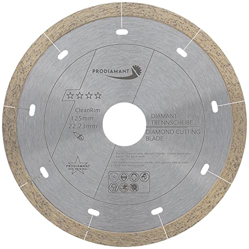 PRODIAMANT FD30 CleanRim Diamant Fliesenscheibe 125mm für dünnes Feinsteinzeug, Großformat, Naturstein Marmor Schiefer und Granit PRODIAMANT FD30 CleanRim Diamant Fliesenscheibe 125mm für dünnes Feinsteinzeug, Großformat, Naturstein Marmor Schiefer und Granit von PRODIAMANT