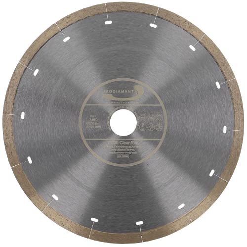 PRODIAMANT FD30 CleanRim Diamant Fliesenscheibe 200mm für dünnes Feinsteinzeug, Großformat, Naturstein Marmor Schiefer und Granit PRODIAMANT FD30 CleanRim Diamant Fliesenscheibe 200mm für dünnes Feinsteinzeug, Großformat, Naturstein Marmor Schiefer und Granit von PRODIAMANT