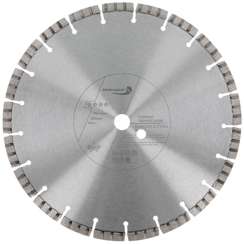PRODIAMANT Laser Diamanttrennscheibe 300mm x 20 Beton Stahlbeton Stein und Ziegel Diamant Turbo-Segmente lasergeschweißt PRODIAMANT Laser Diamanttrennscheibe 300mm x 20 Beton Stahlbeton Stein und Ziegel Diamant Turbo-Segmente lasergeschweißt von PRODIAMANT