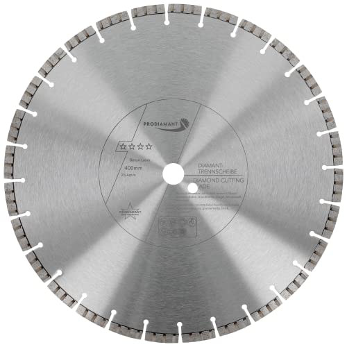 PRODIAMANT Laser Diamanttrennscheibe 400mm x 25,4 Beton Stahlbeton Stein und Ziegel Diamant Turbo-Segmente lasergeschweißt PRODIAMANT Laser Diamanttrennscheibe 400mm x 25,4 Beton Stahlbeton Stein und Ziegel Diamant Turbo-Segmente lasergeschweißt von PRODIAMANT
