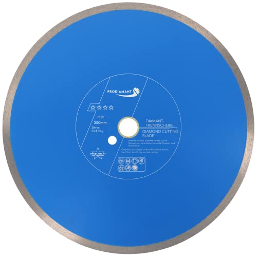 PRODIAMANT Profi Diamant-Fliesenscheibe Pro-Rim F702 350mm Bohrung 30mm mit Ring 25,4mm für Nassschneider Wassersäge sauberer Schnittkante PRODIAMANT Profi Diamant-Fliesenscheibe Pro-Rim F702 350mm Bohrung 30mm mit Ring 25,4mm für Nassschneider Wassersäge sauberer Schnittkante von PRODIAMANT