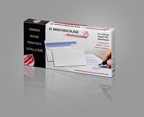 PROFESSIONAL 30051783 MAILmedia Briefumschlag REVELOPE, 112 x 225 mm, ohne Fenster PROFESSIONAL 30051783 MAILmedia Briefumschlag REVELOPE, 112 x 225 mm, ohne Fenster von PROFESSIONAL