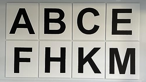 Dressur-Buchstaben Schilder Marker - Springreiten - Reitsport AKEHCMBFPRSV Groß/Kleine Arena (Set von 8 A, K, E, H, C, M, B, F) von PROFILESIGNS.CO
