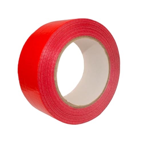 PROFIVENT.DE Universelles 48mm x 50m Wasserdicht Gewebeklebeband Panzertape Duct Tape Reparatur Klebeband Starke Klebkraft (Rot) von PROFIVENT.DE