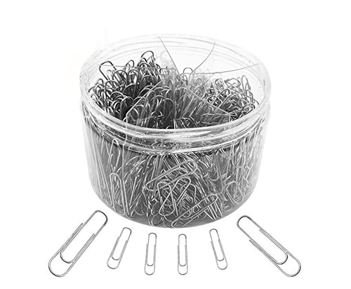 Büroklammern, kleine und große Büroklammern (2,8 cm und 5,1 cm), langlebig und rostfrei, große Büroklammern, ideal für Büro, Schule und persönlichen Gebrauch. von PROMISE FLOURISH