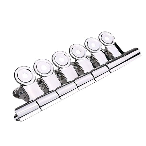 PROMISE FLOURISH Clips Runder Tickethalter, große Edelstahl-Metallscharnier-Clips, silberfarbene Binder-Büroklammer für Zuhause, Büro, Schule PROMISE FLOURISH Clips Runder Tickethalter, große Edelstahl-Metallscharnier-Clips, silberfarbene Binder-Büroklammer für Zuhause, Büro, Schule von PROMISE FLOURISH