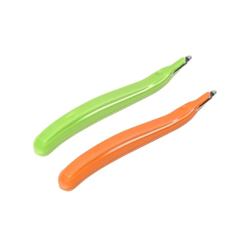 PROMISE FLOURISH Heftklammerentferner, professioneller magnetischer Heftklammerentferner, universeller Abzieher, gummierter Heftklammerentferner, Werkzeug für Büro, Schule, Zuhause (Grün-Orange) von PROMISE FLOURISH
