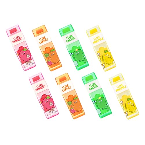 PROMISE FLOURISH Radiergummi, 8 Stück, 2,2 x 7,1 cm, Radiergummi mit Rolle von PROMISE FLOURISH