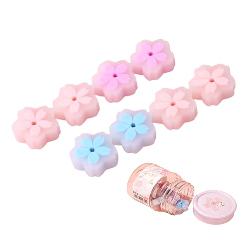PROMISE FLOURISH Radiergummi-Set mit Kirschblüten, 24 Stück, farbiges Gummi für Schule, Zuhause, Büro (Blütenblätter) von PROMISE FLOURISH
