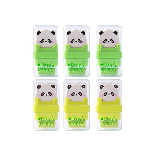PROMISE FLOURISH Radiergummis, 3,1 x 6,1 cm, Cartoon-Form, 6 Stück von PROMISE FLOURISH