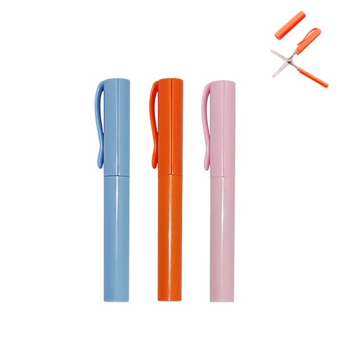 PROMISE FLOURISH Schere, Stiftschere, Farbe, Scherenfaltschere, tragbare Schere für Heimwerker, Büro, Schule, Zuhause von PROMISE FLOURISH