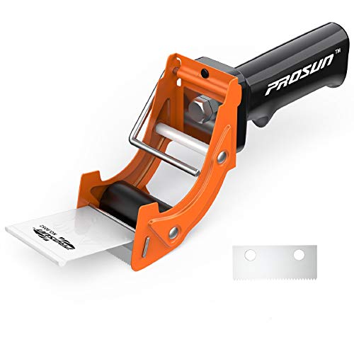 PROSUN Packband Handabroller Professioneller Klebebandabroller mit stabilem Metallrahmen, Sicherheitsklinge & gummiertem ergonomischen Griff von PROSUN