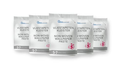 PROVISTON | Sparpack 5 x Tapetenkleister für Vliestapeten | Für je 5-7 Rollen | 200g Packungen | Hervorragende Klebekraft | Sehr ergiebiger Rollkleister | Trocknet fleckenfrei aus PROVISTON | Sparpack 5 x Tapetenkleister für Vliestapeten | Für je 5-7 Rollen | 200g Packungen | Hervorragende Klebekraft | Sehr ergiebiger Rollkleister | Trocknet fleckenfrei aus von PROVISTON