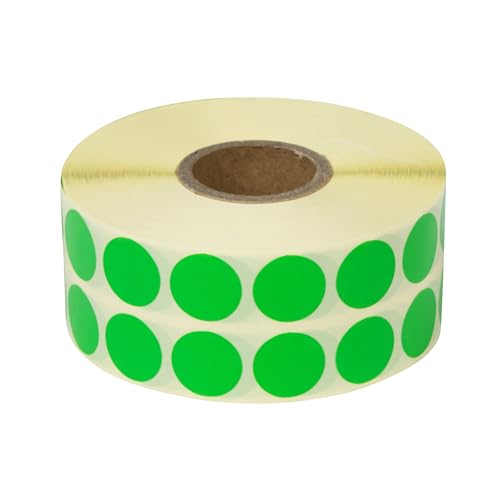Prolac Markierungspunkte – 4000 Stück Bunte Klebepunkte auf Rolle, 15x15 - Grün Prolac Markierungspunkte – 4000 Stück Bunte Klebepunkte auf Rolle, 15x15 - Grün von PROlac Beschriftungen