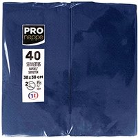PROnappe Servietten marineblau 2-lagig 38,0 x 38,0 cm, 40 St. PROnappe Servietten marineblau 2-lagig 38,0 x 38,0 cm, 40 St. von PROnappe