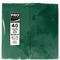 PROnappe Servietten tannengrün 2-lagig 38,0 x 38,0 cm, 40 St. PROnappe Servietten tannengrün 2-lagig 38,0 x 38,0 cm, 40 St. von PROnappe