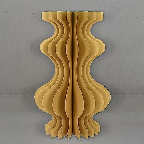 Faltbarer Papierständer, Zylinderständer, 3 Stück, faltbare Pappsäulen, Podestständer, Zylindertische, Geburtstagsdisplay, Dessert(Beige Gold,30CMx80CM) von PRPRP