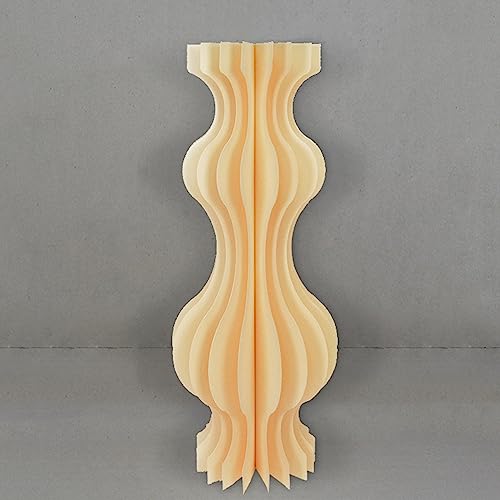 Faltbarer Papierständer, Zylinderständer, 3 Stück, faltbare Pappsäulen, Podestständer, Zylindertische, Geburtstagsdisplay, Dessert(Champagne,30CMx100CM) von PRPRP