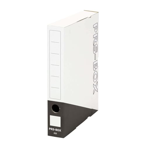 PRS Ablagebox F50, Archivschachtel, Briefablage, Schwarz/weiß, 50mm, (Ident zur PRESSEL Ablagebox) 30 Stück von PRS-Box