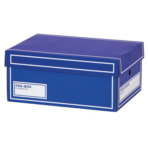 PRS Store-Box A4, Aufbewahrungsbox, Archivbehälter, blau, (Ident zur PRESSEL Store-Box) 10 Stück/Packung (Blau) von PRS-Box