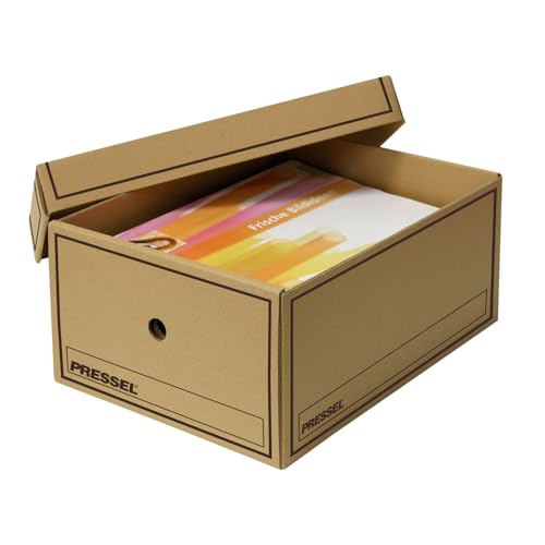 PRS Store-Box A4, Aufbewahrungsbox, Archivbehälter, blau, (Ident zur PRESSEL Store-Box) 10 Stück/Packung (Natur) von PRS-Box