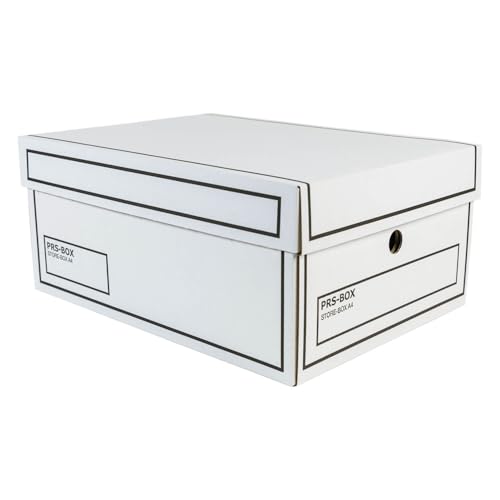 PRS Store-Box A4, Aufbewahrungsbox, Archivbehälter, blau, (Ident zur PRESSEL Store-Box) 10 Stück/Packung (Weiß) von PRS-Box