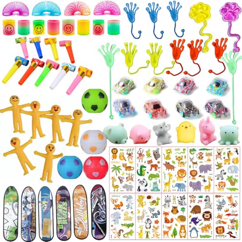 PRXYVLQT 73 Stücke Kindergeburtstag Mitgebsel Set,Partyspielzeuge,Schülerbelohnung, Goodie Bag Füllstoffe, Dieses pinata füllung kinder kannd schenken Sie Kindern mehr Überraschungen und Freude von PRXYVLQT