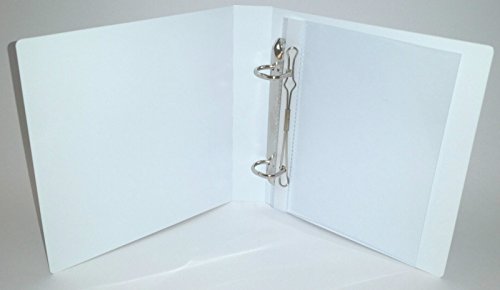 1x A6 Ringordner Ringbuch WEIß mit Drahtniederhalter, Ordner mit Überbreite, damit auch Prospekthüllen reinpassen (nicht inkl.) von PS-Handelshaus