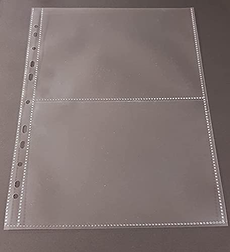 25x A4 Sammelhüllen, Prospekthüllen, Kartenhüllen, 120my dick, geteilt auf 2 Fächer (A5) recycelbar ! von PS-Handelshaus
