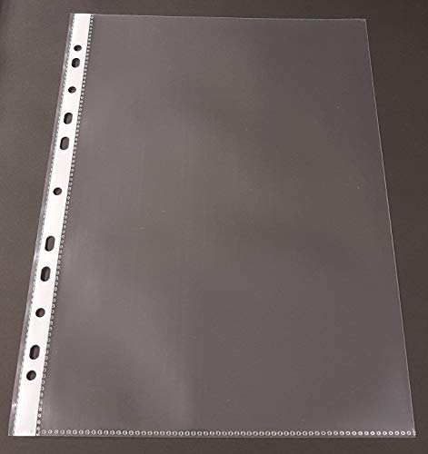 5x100 Prospekthülle A4 in GLASKLAR und glatt, EXTRA STARK 120my (0,12mm) ohne Aufdruck DOKUMENTENECHT, recycelbar ! (500 Hüllen) von PS-Handelshaus